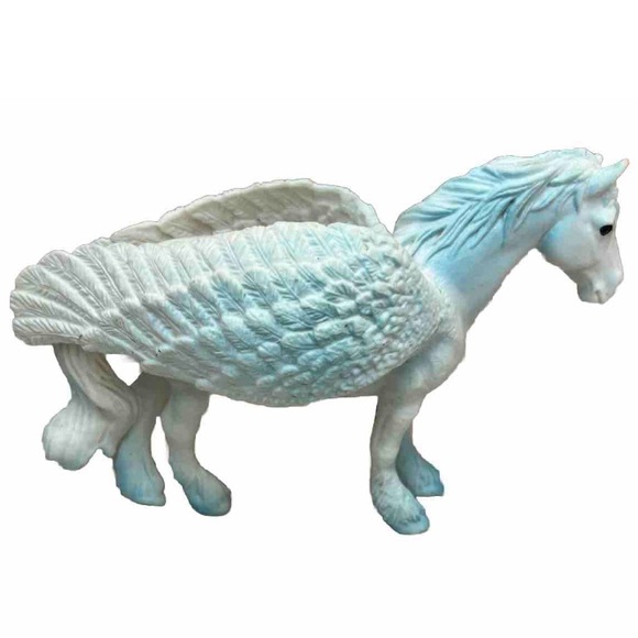 Greenbrier Pegasus Figures 5” Purple & 4” Blue Fantasy Toy Collectible Mythical - Picture 6 of 8